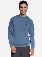 Skechers Blue Cosy Luxe Elevate Crew Neck Sweat Top - Image 1 of 2