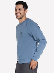 Skechers Blue Cosy Luxe Elevate Crew Neck Sweat Top - Image 2 of 2