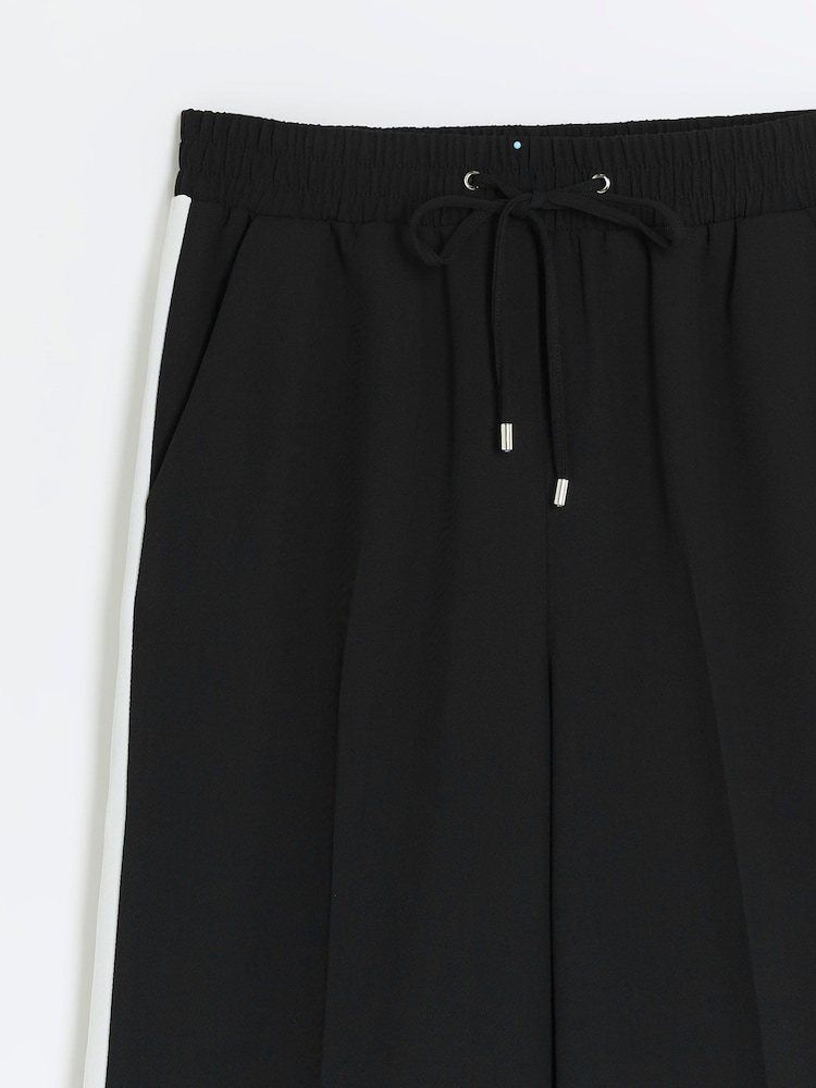 River Island Black Side Stripe Tailored Trousers - Image 5 of 5