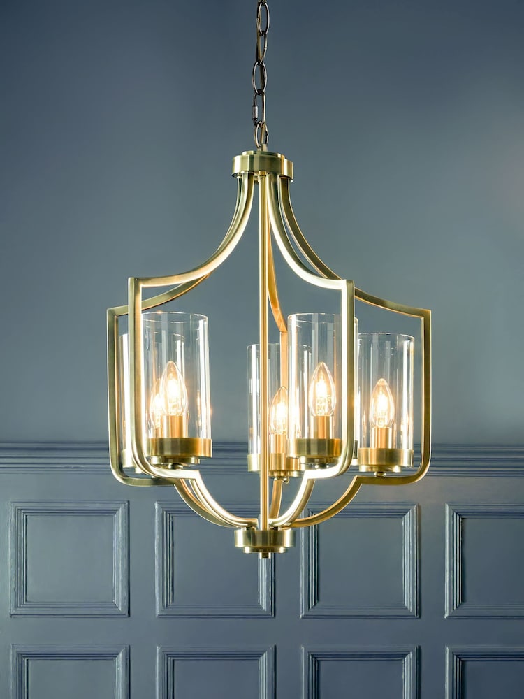 Laura Ashley Brass Joseph Chandelier 5 Light Light - Image 1 of 5