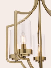 Laura Ashley Brass Joseph Chandelier 5 Light Light - Image 4 of 5
