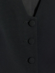River Island Black Button Front Waistcoat - Image 6 of 6