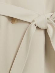 River Island Brown Relaxed Longline Trench Coat - Image 6 of 6