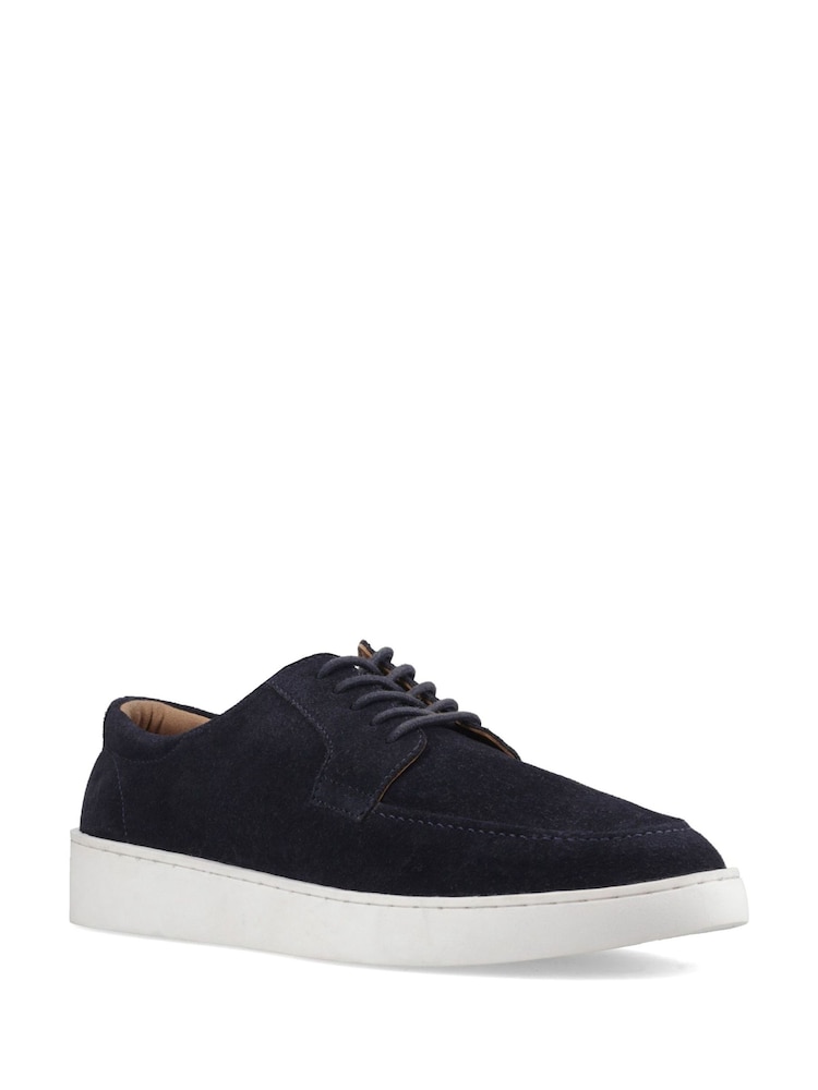 Hush Puppies Blue Riven Lace Up Shoes - Image 1 of 2 Hush Puppies Blue Riven Lace Up Shoes - Image 1 of 2