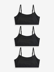 Black Strappy Crop Top 3 Pack (5-16yrs) - Image 1 of 5