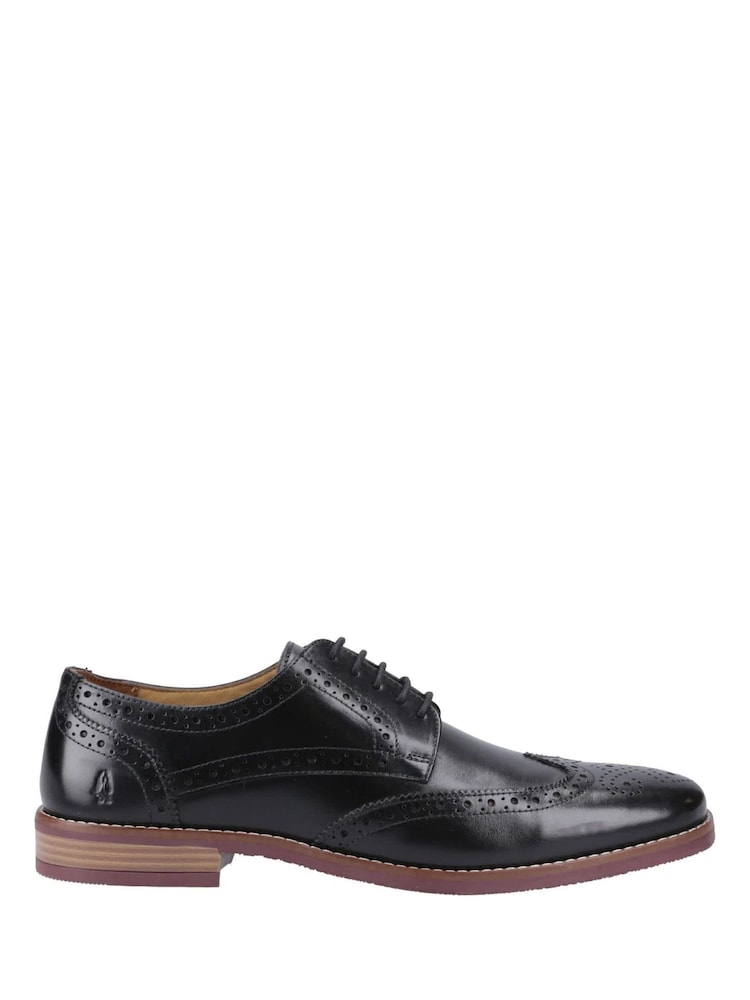 Hush Puppies Black Mack Brogues - Image 1 of 4