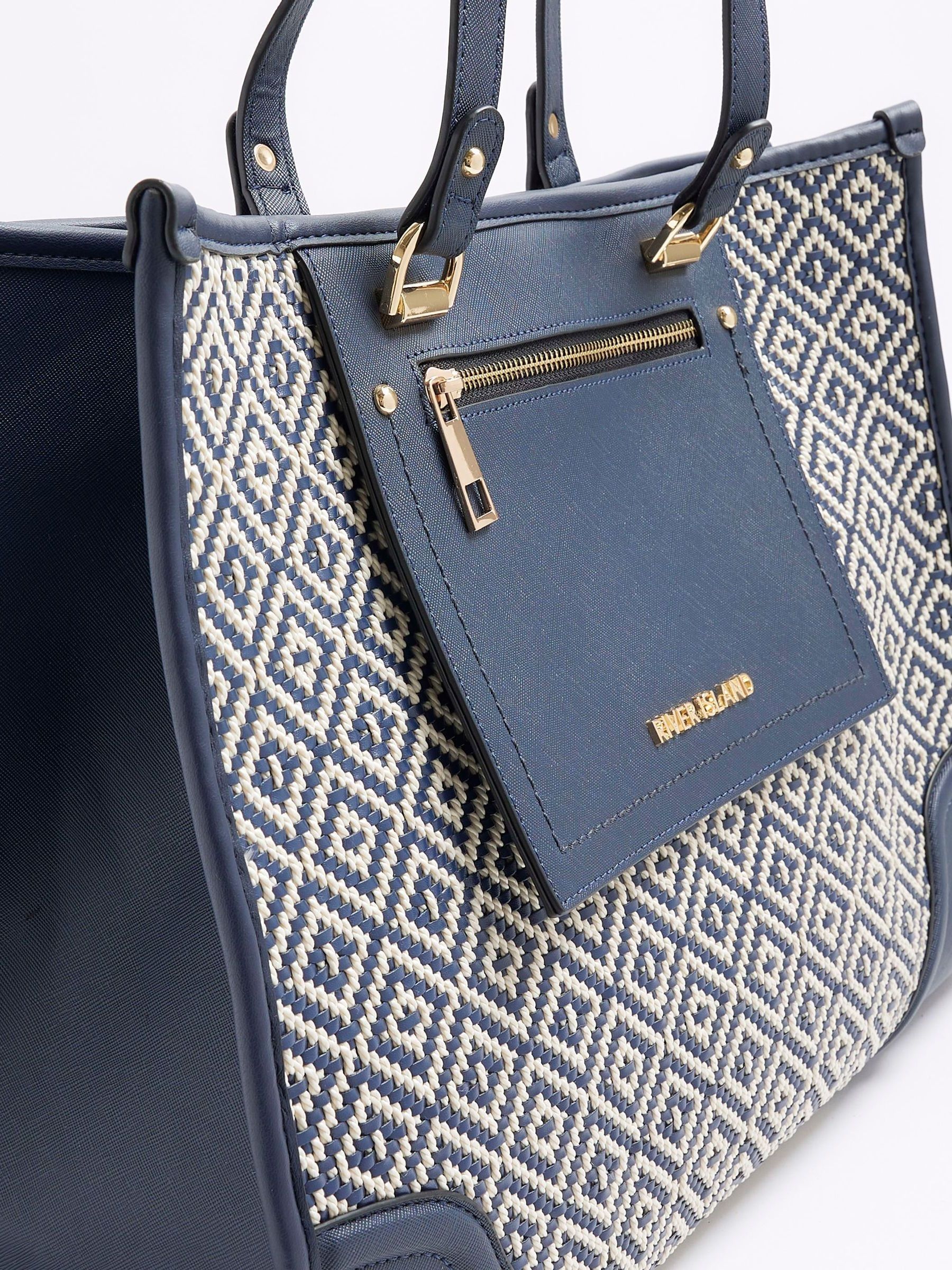 River island blue handbag clearance