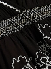 River Island Black Angel Sleeve Embellished Playsuit - Image 4 of 4