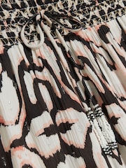River Island Cream Ikat Palazzo Beach Trousers - Image 4 of 4