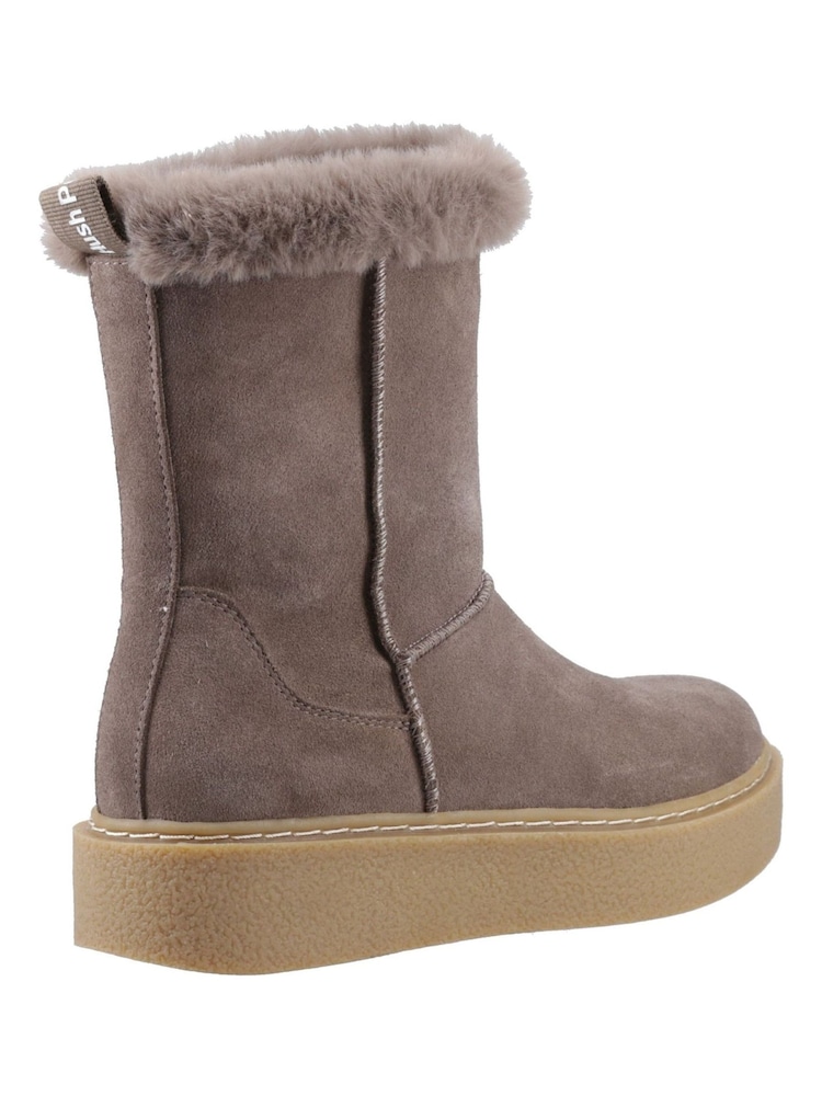Hush Puppies Brown Becca Mid Boots - Image 2 of 4