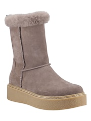 Hush Puppies Brown Becca Mid Boots - Image 3 of 4