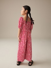 Red Hearts Printed Jumpsuit (3-16yrs) - Image 3 of 7