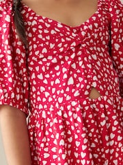 Red Hearts Printed Jumpsuit (3-16yrs) - Image 4 of 7