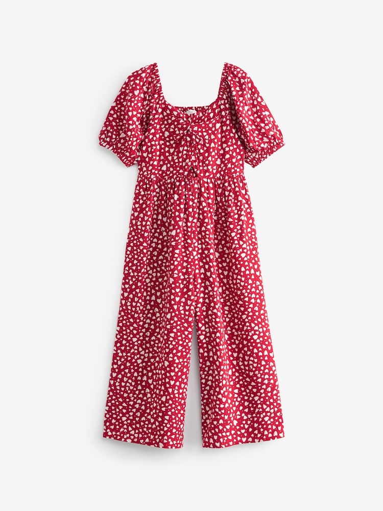 Red Hearts Printed Jumpsuit (3-16yrs) - Image 5 of 7