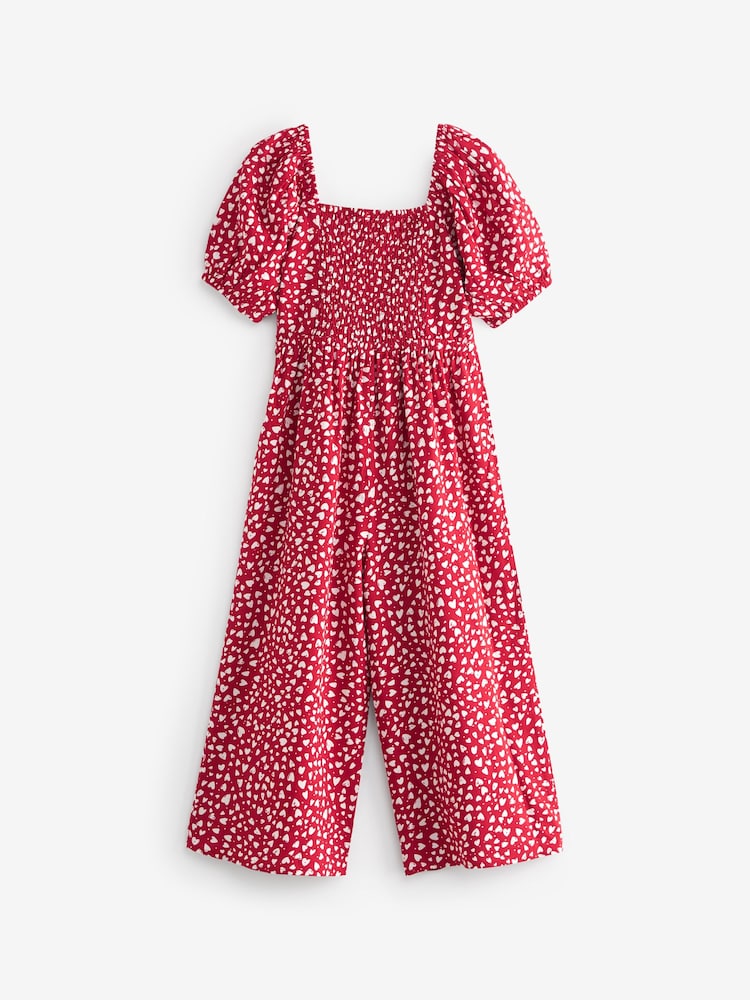 Red Hearts Printed Jumpsuit (3-16yrs) - Image 6 of 7