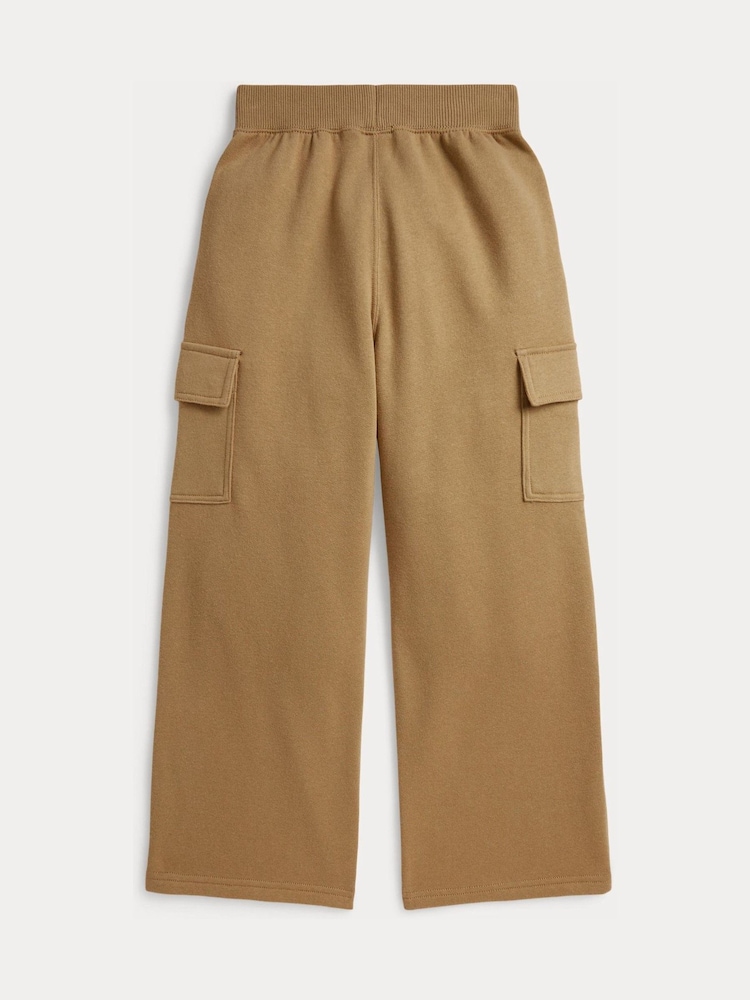 Polo Ralph Lauren Natural Logo Wide Leg Jersey Joggers - Image 3 of 3