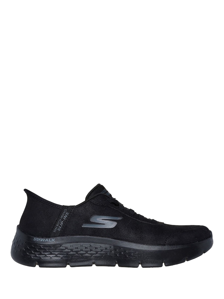 Skechers Black Go Walk Flex Mali Trainers - Image 1 of 3