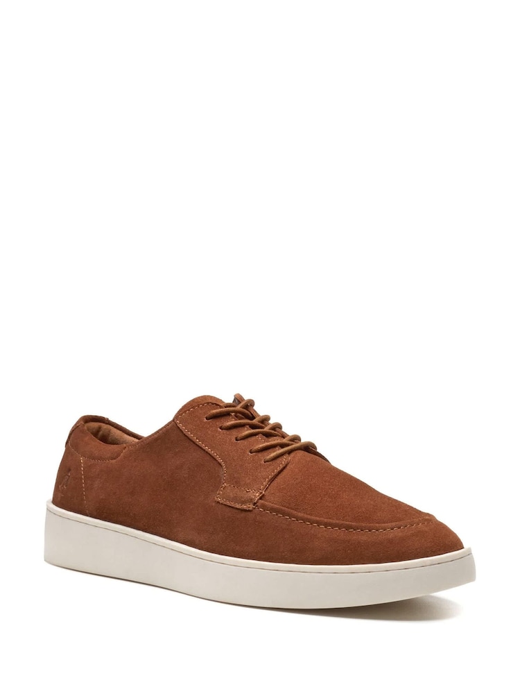 Hush Puppies Brown Riven Lace Up Shoes - Image 2 of 5