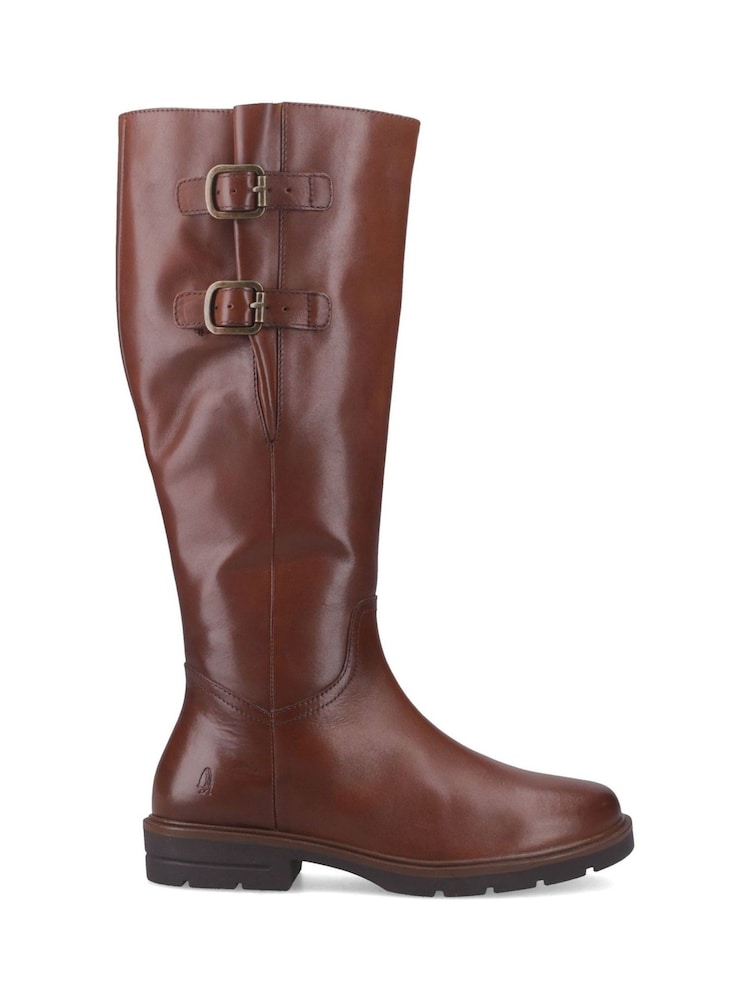 Hush Puppies Brown Tallulah Long Boots - Image 1 of 5