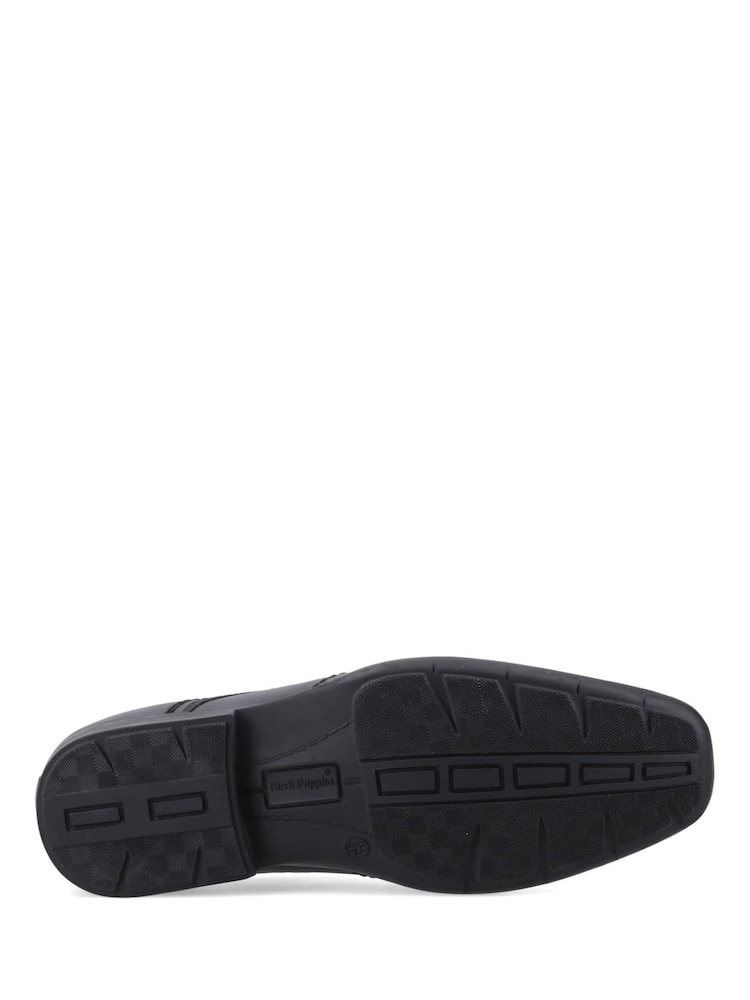 Hush Puppies Black Argyll Lace Up Shoes - Image 4 of 4