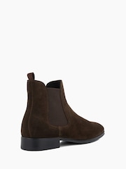 Dune London Brown Standard Fit Mandatory Suede Chelsea Boots - Image 4 of 5