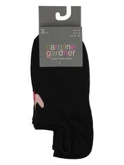 Caroline Gardner Black Signature Heart Trainer Socks 3 Pack - Image 5 of 7