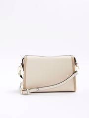 River Island Cream Cropped Panelled Cross-Body Bag - Image 2 of 5