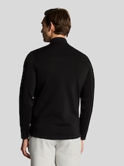 Lyle & Scott Black Hybrid Quilted Full Zip Golf Jacket - Image 2 of 5