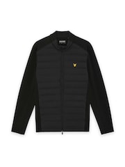 Lyle & Scott Black Hybrid Quilted Full Zip Golf Jacket - Image 5 of 5