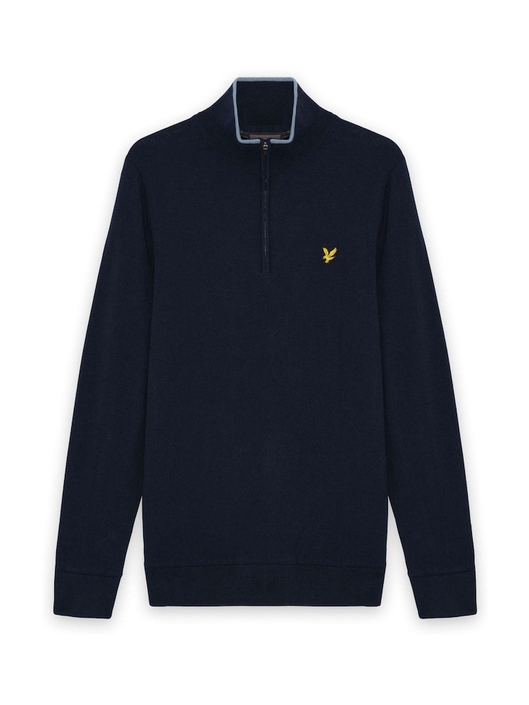 Lyle & Scott Blue Golf Windjammer Quarter Zip Jumper - Image 1 of 1