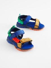 Bright Colourblock Light Up Trekker Sandals - Image 1 of 5