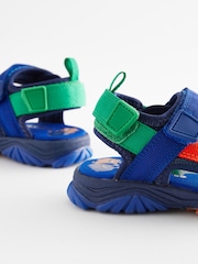 Bright Colourblock Light Up Trekker Sandals - Image 3 of 5