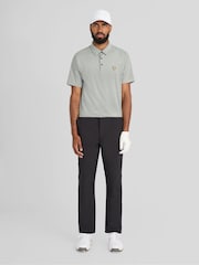 Lyle & Scott Green Golf Microstripe Polo T-Shirt - Image 2 of 6