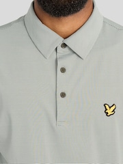 Lyle & Scott Green Golf Microstripe Polo T-Shirt - Image 3 of 6