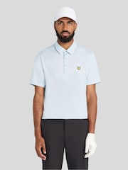 Lyle & Scott Blue Golf Microstripe Polo T-Shirt - Image 1 of 6