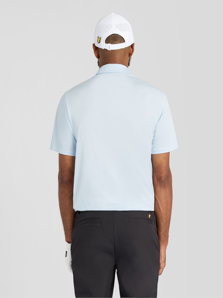 Lyle & Scott Blue Golf Microstripe Polo T-Shirt - Image 2 of 6