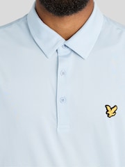 Lyle & Scott Blue Golf Microstripe Polo T-Shirt - Image 4 of 6