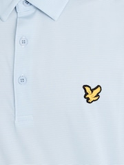 Lyle & Scott Blue Golf Microstripe Polo T-Shirt - Image 5 of 6