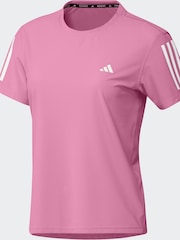 adidas Dark Pink Own The Run T-Shirt - Image 7 of 8