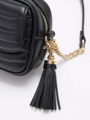 River Island Black Flap Front Soft Crossbody Bag - Image 4 of 4