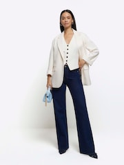 River Island Figurbetonte Weste mit Knopfleiste - Bild 3 von 7