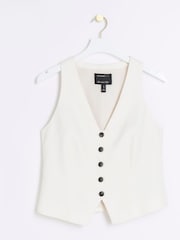 River Island Figurbetonte Weste mit Knopfleiste - Bild 6 von 7