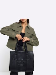 River Island Debossed Square Shopper Bag - Image 1 of 4