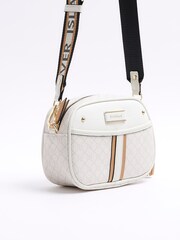 River Island White Soft Monogram Camera Bag - Image 1 of 4