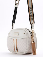 River Island White Soft Monogram Camera Bag - Image 2 of 4