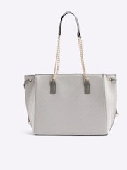 River Island Grey Panelled Wing Tote Bag - Image 2 of 4