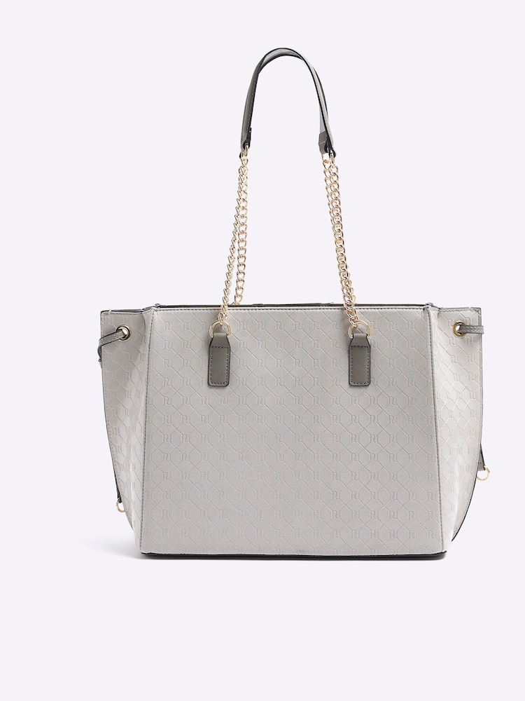 River Island Grey Panelled Wing Tote Bag - Image 2 of 4