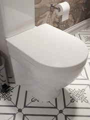 CROYDEX Hillier Stick 'n' Lock DShaped White Family Toilet Seat - Image 1 of 4