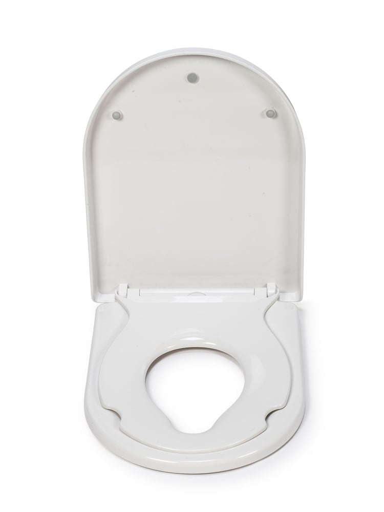 CROYDEX Hillier Stick 'n' Lock DShaped White Family Toilet Seat - Image 2 of 4