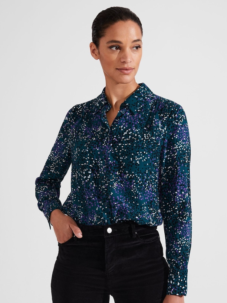 Hobbs Blue Petra Shirt - Image 2 of 4 Hobbs Blue Petra Shirt - Image 2 of 4